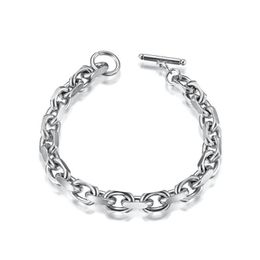 Simple Wholesale Price Thick Chain Domineering Man Bracelets Stainless Steel Valentines Day Original Gifts For Boyfriend