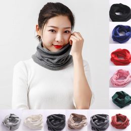 fake caps UK - Hats, Scarves & Gloves Sets 1PC Unisex Neck Cover Autumn And Winter Warm Cashmere Scarf Clothes Matching Fashion Knitted Fake Collar Soft Wi