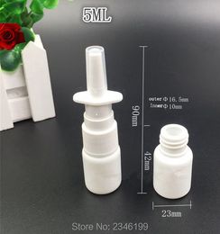5ML 10ML 15ML 20ML 30ML 50ML,100pcs/Lot White Plastic Spray Bottle, Nasal Container,Packing Bottle,