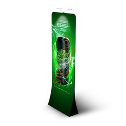 EZ Tube 3D Tower for Branding Advertising Display with 410cm High Aluminum Structure Custom Tension Fabric Printing Portable Carry Bag