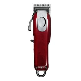 -8148 Magic Metal Hair Clipper Eléctrico Razor Homens Cabeça de Aço Shaver Trimmer Red Vermelho EU Reino Unido Plug Mercadorias
