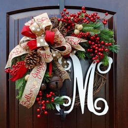 Christmas Decorations Pine Cone And Red Berry Wreath Front Door Decoration Shopping Mall Window Happy Year TB Sale