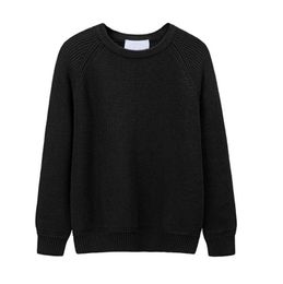 Sping autumn 2021 fashion new Solid Colour Arts and Science Sweater top Thicken Sweater Round neck Big knit coat