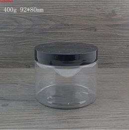 100pcs 400ml Clear Plastic Jar Bottle Retail Originales Refillable Cosmetic Cream Butter Honey Pill Empty Containers high qualtity