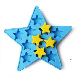 NEWSilicone Pentagram Mould Summer Bar Drink Whiskey Star Shape Ice Mould Ice Cake Cookies Star Shape Mould EWE7320