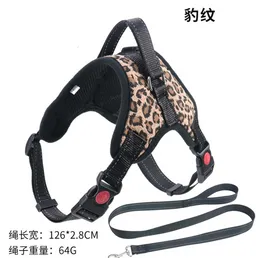 Dog Harness Pet Collars Leash Leads Dog-Collar Accessories Puppy Vest Leash For Animals