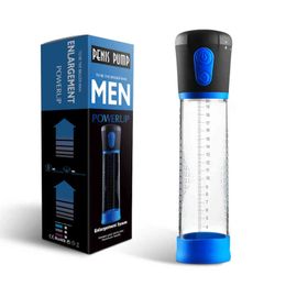 Pump Toys Automatic Penis Enlargement Enlarger Vacuum Suction Extender Vibrator Sex Adult Products For Men Exercise 1125