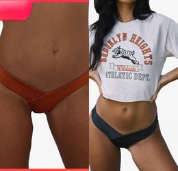 Sexy Womens Summer Bikini Thong Bottom Hot Sale Brazilian v Cheeky Style Ruched Bandage Swimwear Sexy Beach Wear 282 X2