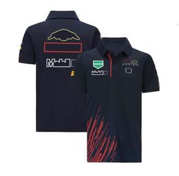 2022 F1 Formula One T-Shirt Racing Polo Shirt Team Quick Dry Top Summer Lapel T-shirt can be Customised