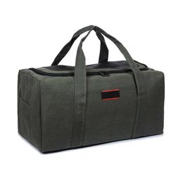 New Men's Multi-Purpose Bag Large Storage Outdoor Travel Handbag Army Green Waterproof Tactical Portable Q0721