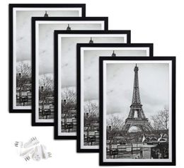 Picture Frame Display Gallery Wall Mounting Photo Crafts Case Home Decoraions Black White 4 Sizes For Chose