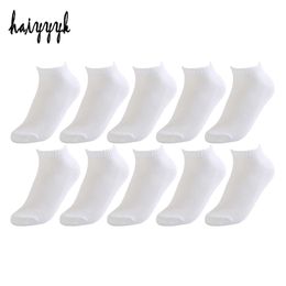 10 Pairs Fashion Arrival Womens Socks Casual Summer Style Ankle Socks White Socks Mesh Thin Breathable Sock 210720