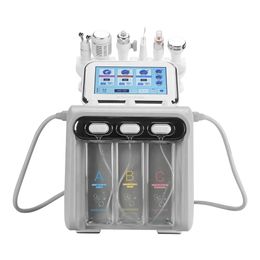 home dermabrasion machine Australia - 6 in 1 whitening Small bubbles l Dermabrasion Machine Oxygen Jet Hydra Facial Peeling Ultrasonic Scrubber RF Face Lift for home use