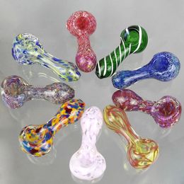 Glass Spoon Smoking Pipes for smoking hand made pipe colors may from radiant