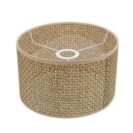 Lamp Covers & Shades 1Pc Modern Rustic Lampshade Imitation Rattan Weaving Cover Decor (Khaki)