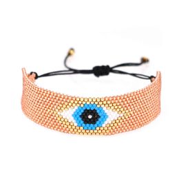 Go2boho MIYUKI Bracelet Lucky Bracelets Turkish Evil Eye Pulseras Mujer Moda 2020 Women Beads Loom Jewellery Handmade Armband