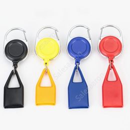 Colourful Lighter Sheath Protective Case Key Buckle Portable Leash Telescopic Rope Shell For Cigarette Smoking Pipe High Quality DAS373