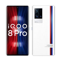 Original Vivo IQOO 8 Pro 5G Mobile Phone 8GB RAM 256GB ROM Snapdragon 888 Plus 50MP AR AF OTG NFC Android 6.78" Curved Full Screen Fingerprint ID Face Wake Smart Cellphone