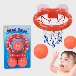 Baby Bath Toys Toddler Boy Water Hoops Bathroom Bathtub Shooting Basketball Hoop with 3 Balls Kids Outdoor Play Set Cute Whale with Package Child Comfort