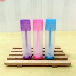 5ml Plastic Clear Lip Oil Tube Empty Handmade Lipstick Bottle Batom DIY Cream Containers Purple Pink Blue colorbest qualtity