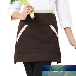 Durable Cooking Oil-proof Apron Soft with Tether Household Short Waist Apron for Kitchen Hotel Supplies Accessories Products