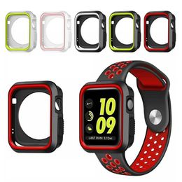 360 full Screen protector Bumper Frame matte hard Case for Apple watch 6/SE/5/4/3/2/1 cover Tempered glass film for iwatch 4/5