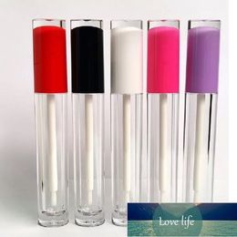 Packing Bottles 5ML Lipgloss Pink Purple Red White Clear Cosmetic Wand Tubes Soft Brush Applicator Lip Gloss Containers