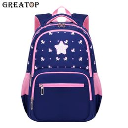 Backpack Fashion unisex GREATOP Girls Cute Large School bags Star Printed Waterproof Students Schoolbag Kids Bookbags