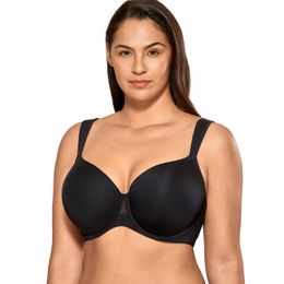 Women's Seamless Lightly Lined Comfort Strap Underwire Contour Bra Plus Size 210623