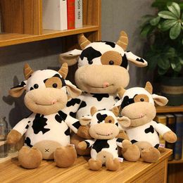 2020 New Cute Animal Cartoon Cows Stuffed Plush Toy Kawaii Cattle Comfortable Soft Toy Children Birthday Present Christmas Gift Y211119