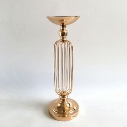 Vases Flower Vase Wedding Table Centrepiece Event Road Lead Gold Silver Metal Party Floor Flowers Stand For Home Decor