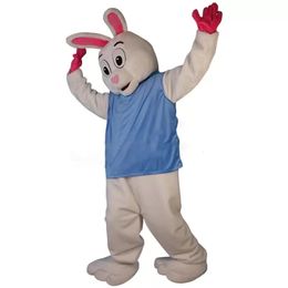 2021 High quality Fursuit Rabbit Mascot Costume Halloween Christmas Fancy Party Dress Cartoon Character Suit Carnival Unisex Adults Outfit