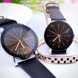Men Women Crystal Watches Luxury dot Diamond Watch Casual Classic Spots Cool Leather Mens Wristwatch lover Fashion Designer Couple Clock