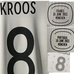 American College Football 2021 Match Worn Player Issue Kroos Muller Sane Havertz Kimmich Soccer Patch With Vs MatchDetails Tuta da calcio