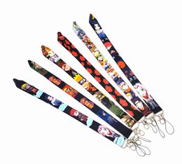 Small Wholesale 20pcs Cartoon Japan Anime lanyard strap Key Chain ID card hang rope Sling Neck Pendant boy girl Gifts #11