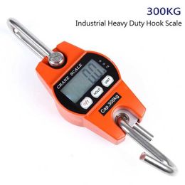 300kg Mini LCD Digital Portable Industrial Electronic Heavy Duty Weight Hook Crane Hanging Scale Kitchen Weight Scale 210927