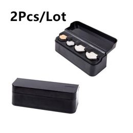 Car Organizer 2Pcs Lot Auto On-board Coin Box Euro Dispenser Coins Purse Wallet Holders Pocket Cases Plastic Storage B268r