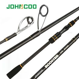 cane tips Canada - JOHNCOO Booster Spinning Fishing rod with 2 tips M ML 5-28g Ex-fast action 2.1m 2.4m Cane and Baitcasting 220210