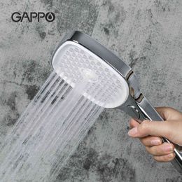 GAPPO Round & Square Shower head Chrome High Pressure Ultra-thin Shower Head Faucet Ducha H1209