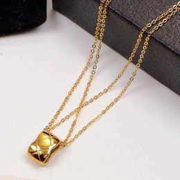 Gold Silber Rose Farben Frauen Designer Halsketten Modeschmuck Top Qualität Diamant Check Halskette Modisch Titanstahl Kurzkette Großhandel