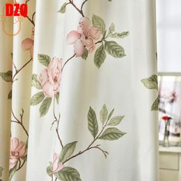 Curtain & Drapes American Garden Flower Gauze Curtains For Living Room Bedroom Balcony Floor-to-ceiling Window Bay
