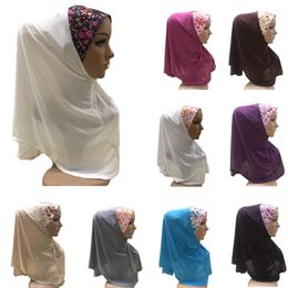 One Piece Ramadan Muslim Hijab Amira Turban Prayer Hijabs Niqab Burqa Instane Scarf Ready To Wear Islamic Overhead Full Cover