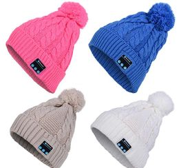 Christmas gift New Arrival Bluetooth beanie Hat Cap Knitted Winter Magic Hands-free Music mp3 Hat for woman Men Smartphone