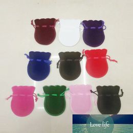 10Pcs Gourd Velvet Pouch Gift Bag Round Flannel Small Drawstring Pouches Gift for Jewellery Packaging Wedding Storage