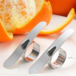 Orange Peelers Easy Open Orange Peeler Stainless Steel Lemon Parer Citrus Fruit Skin Remover Slicer Peeling Kitchen Gadgets CCB14199