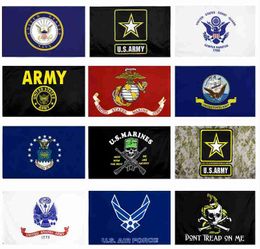 US Army Flag USMC 13 styles Direct factory wholesale 3x5Fts 90x150cm Air Force Skull Gadsden Camo Army Banner US Marines WWA124