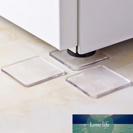 4Pcs/Set Non-slip mat Washing Machine Silicone Pad Portable Anti Vibration Transparent Bath Mats 4*4cm