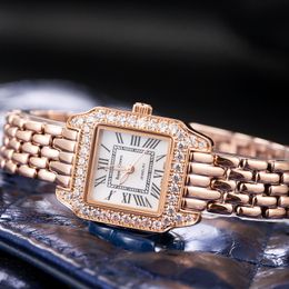 mother pearl boxes Australia - Luxury Jewelry Lady Women's Watch Fine Fashion Square Hours Mother-of-pearl Bracelet Rhinestone Girl's Gift Royal Crown Box
