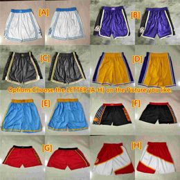 2021 Team Basketball Short Mesh City Version summer Sport Shorts Hip Pop Pant With Black mandarin duck Mens Stitched Fitness Breathable