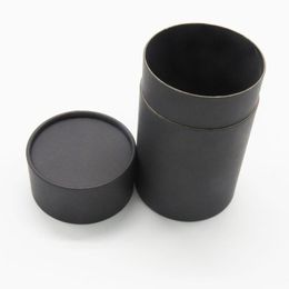 2021 white black kraft round cylinder cosmetic whisky bottle packing cardboard paper tube